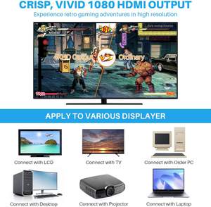 Nouvelle console <span class=keywords><strong>de</strong></span> <span class=keywords><strong>jeu</strong></span> rétro M8 2026, plus <span class=keywords><strong>de</strong></span> 3000 jeux, console <span class=keywords><strong>de</strong></span> <span class=keywords><strong>jeu</strong></span> vidéo domestique sans fil avec <span class=keywords><strong>2</strong></span> manettes sans fil, cadeau pour enfants et adultes, 32 Go - Product Image 2