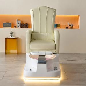 Chaise de pédicure multifonctionnelle pour salon de manucure, inclinable et réglable, avec spa pour les pieds et massage - Product Image 4