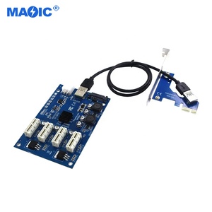 Altri accessori per <span class=keywords><strong>Computer</strong></span> M2 pci-e da 1X a 4 porte Express 1X slot Riser Card 3.0 Extender scheda adattatore scheda di espansione PCIE - Product Image 6
