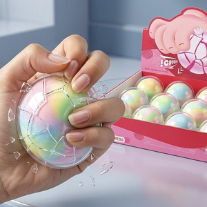 Multi-color Crispy Handmade Squeeze Ball Stress Relief <b>Toy</b> Slow Rebound Squeeze and Press Unisex 15+y - Product Image 3