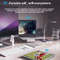 Adaptateur USB sans fil 300 Mbps 2,4 GHz avec antenne, clé réseau sans fil, carte réseau sans fil, adaptateur WLAN pour ordinateurs de bureau et portables