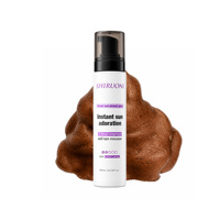 Mousse bronzante correctrice de couleur à base de violet naturel OEM ODM, huile d'argan, bronzage instantané sans soleil, éclat radieux, autobronzant