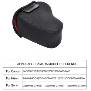 Benutzerdefiniertes Logo Wasserdichte Verdickte Neopren DSLR SLR Objektivschutzhülle Weiche Kameratasche für Nikon Canon <span class=keywords><strong>Sony</strong></span> - Product Image 6