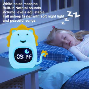 Nouveau design Veilleuse et réveil aident à s'endormir et à se réveiller doucement Réveil pour augmenter le son de couleur pour les étudiants enfants garçons filles - Product Image 4