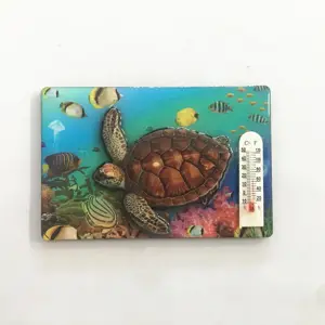 Malaysia Beach Seni Lucu Kartun Hewan Epoxy Magnet Kulkas Stiker