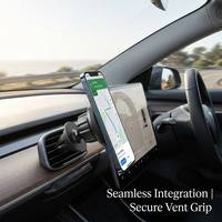 Pegangan Ponsel Mobil Magnetik Universal untuk Ventilasi Udara/Dasbor, Sudut Dapat Disesuaikan, untuk iPhone 14 15 16 Samsung (Pesanan Grosir)