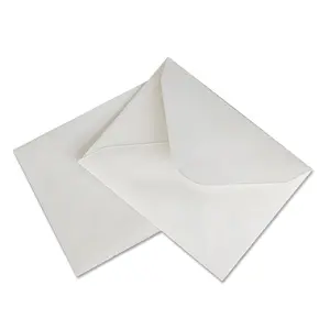 Kendinden yapışkanlı etiket tatil davet kartı kağıt zarf Dowling kağıt kremalı-beyaz MC hint düğün para hediye zarflar