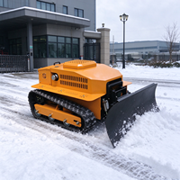 Machine à déneiger télécommandée sur chenilles multifonctionnelle, souffleuse à neige, lance-neige, charrue à neige, équipement de nettoyage de la neige
