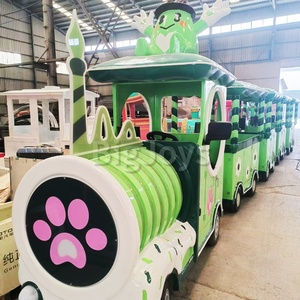Tren Turístico Eléctrico Novedoso para Parques al Aire Libre, Tren Familiar Sin Rieles Comercial para Ferias en Venta - Product Image 4