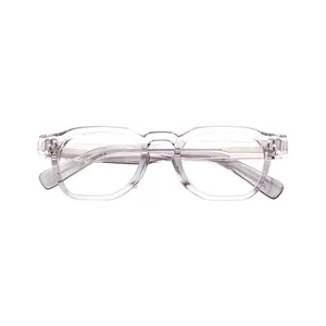 Óculos clássicos de moda de alta qualidade personalizados de marcas, armações de óculos ópticos de acetato