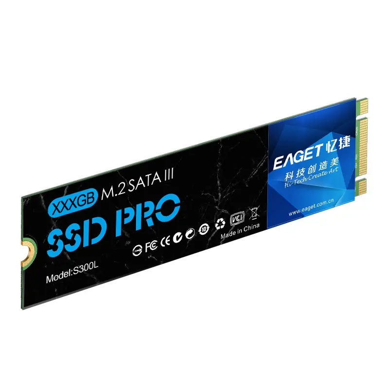 EAGET S300L HDD NGFF M.2 SATA SSD Interne Solid-State-Laufwerke Stoß feste Festplatten-Festplatte 128GB/256GB/512GB/1TB