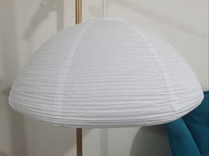 Lanterne suspendue japonaise unique en papier de riz, abat-jour rond pour lustre, couvercle de lampe de salon, lanternes en papier blanc - Product Image 4