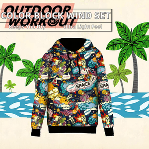 Custom Lightweight Breathable Contrast Panels <b>Colour</b> Block Nylon Autumn Windbreaker Full-Length <b>Sets</b> for Unisex - Product Image 2