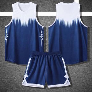 Ensemble de short et débardeur de basketball respirant imprimé 100 % polyester, style américain, vêtements de sport pour hommes adultes, antibactérien, séchage rapide - Product Image 4