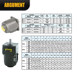 מנוע <span class=keywords><strong>AC</strong></span> חד פאזי 110/220/380V עם תמסורת, 25W, עם בקר מהירות - Product Image 4