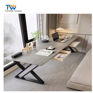 White Rock Slab Long <strong>Desk</strong> Against the Wall <strong>Narrow</strong> Wide Double Balcony <strong>Narrow</strong> <strong>Desk</strong> Bedside Table Office <strong>Computer</strong> <strong>Desk</strong> - Product Image 3