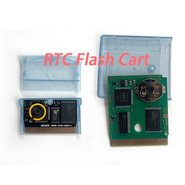 New High Quality ABS Material Wired Flash Save with RTC for SP Game Cartridge Clear Protective Case Private Mold