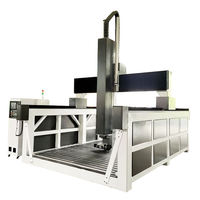 Routeur CNC 5 axes avec tête rotative ATC pour la sculpture, la gravure et la découpe 3D du bois, de la mousse, de l'EPS, du polystyrène et du plâtre