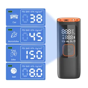 NEWO Electric Small Battery Powered Digital Display Intelligent Cycling Accessories Tools Bicycle Air Pump Tire Inflators