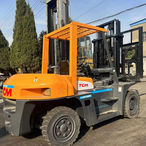 Chariot élévateur diesel d'occasion TCM 7 tonnes avec moteur Mitsubishi, levée de 4 m, chariot élévateur à combustion interne d'origine FD70 - Product Image 1