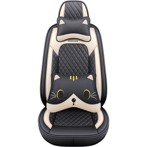 2021ใหม่เต็มรูปแบบหนังเสือดาวแมวเพชรการ์ตูนสี่ฤดูกาลเบาะที่นั่งสากล - Product Image 1