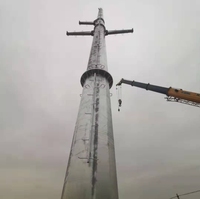 Poteau utilitaire octogonal multifonctionnel en acier pour l'éclairage public et la distribution d'énergie, galvanisé à chaud, anti-rouille 30 ans