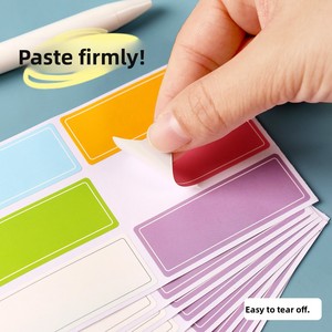 Etiqueta Rectangular Personalizada, Impermeable, Resistente a Desgarros, Escribible, Autoadhesiva, Troquelada, Colorida, para Clasificación - Product Image 6