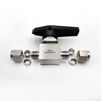 Vanne à bille en acier inoxydable haute pression avec joint PTFE 6000 psi