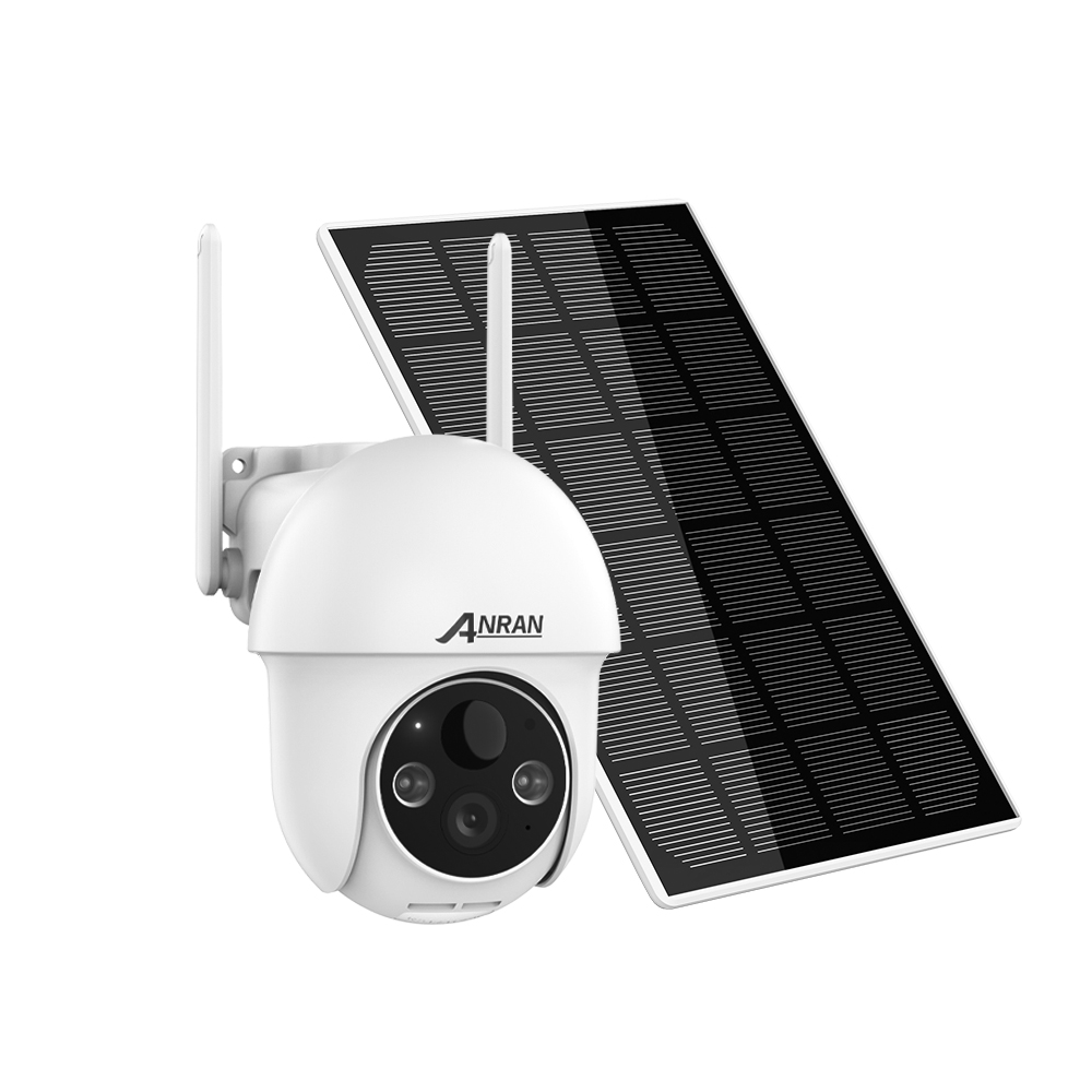 Беспроводная купольная камера безопасности с солнечной панелью, 3 Мп, 2K, PTZ, Full HD, 1080P, Wi-Fi