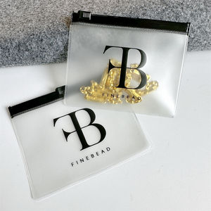 カスタム小型PVCジュエリープラスチックジッパーバッグ、再利用可能なフロストジュエリー包装ジップロックバッグ、ロゴ付きリット高級イヤリングポーチ - Product Image 2