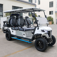 Voiturette de golf Robetaa 6 places électrique/à essence 60V avec position debout pour le caddie arrière à vendre