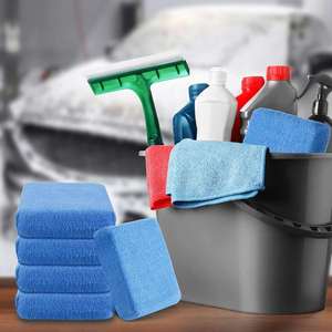 Washable Blue Rectangle Sponge Applicator Soft Foam <b>Car</b> Detailing Microfiber <b>Polishing</b> Coating Wax Sponge Pads Colorful Medium - Product Image 4