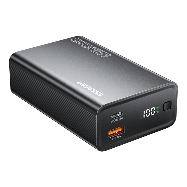 ESSAGER F2014 Series 20000mah 65W USB C+18W USB Power Bank for Phone Best Powerbanks