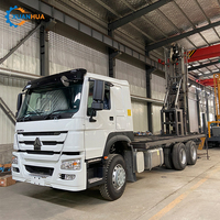 Foreuse de puits montée sur camion / Foreuse de puits profond de 300 m avec compresseur à vendre