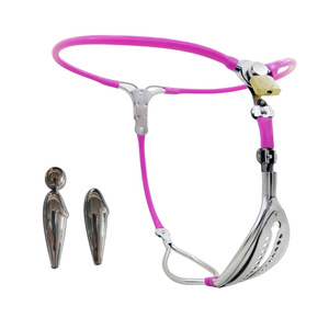 Kadın Bekaret Kemeri Paslanmaz Çelik Anal Plug ile, BDSM Seti Oyuncaklar Harness Seksi İç Çamaşırı Bayanlar Kölelik Esaret Sm Seks Oyuncakları - Product Image 1