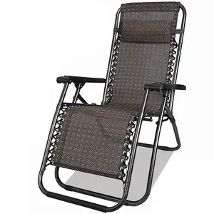 도매 비치 의자 접이식 무중력 토미 바하마 비치 라운지 의자 캠핑 및 수면 용