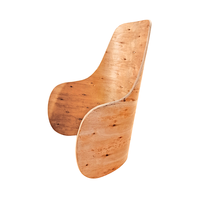 Chaise moderne en panneaux de bois courbé pour hôtel, salle à manger, salon, chambre à coucher, cuisine, usage extérieur, feuille stratifiée à haute pression