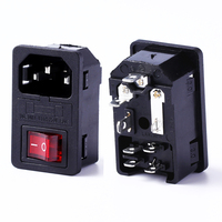 Prise LZ-14-F3 avec prise de courant 220V 4 broches 500V(50Hz)/min, mise à la terre standard, courant nominal 10A, 1 sortie