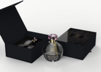 Bouteille de parfum de luxe pour femmes personnalisée de 50 ml avec chaîne boîte cadeau magnétique pulvérisateur à pompe emballage cosmétique