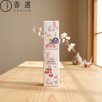 Kosaido ENGIMONO Porte-encens japonais parfumé Design moderne Hina Sakura Maison Bureau Haute qualité Bambou aromatique 13,3 cm