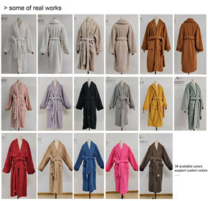 <span class=keywords><strong>Accappatoio</strong></span> <span class=keywords><strong>Morbido</strong></span> in Pile per <span class=keywords><strong>Donna</strong></span> con Logo Personalizzato, Prezzo di Fabbrica, per Hotel e Spa - Product Image 6