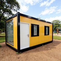Maison conteneur préfabriquée mobile de 20 pieds pour camp pétrolier, bureau prêt à l'emploi, bureau portable, maison de luxe