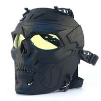 Masque de crâne en plastique léger pour jeu de CS, équipement de protection tactique du visage contre les produits chimiques