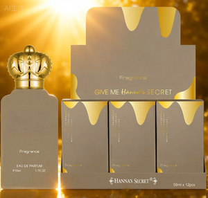 Perfume Hanna's Secret <span class=keywords><strong>de</strong></span> 50 ml, Estilo <span class=keywords><strong>de</strong></span> Oriente Medio, Nuevos Diseños <span class=keywords><strong>de</strong></span> Caja <span class=keywords><strong>de</strong></span> Exhibición, Aroma Dulce a Helado, Fragancia Duradera para <span class=keywords><strong>Mujer</strong></span> - Product Image 1