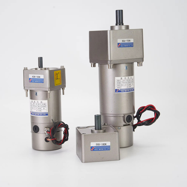 Brushed DC Motor80mm 90mm 12v 24V 48V 110V 220V High Torque High Speed DC Motor 1800rpm 6W~800W With Reduction Gearbox