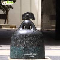 Escultura de Bronce de la Dama Valdes, Diseño Moderno y Abstracto de un Artista Famoso de YOUFINE, Estatua de Manolo Valdez