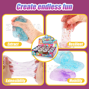 Zhorya Playdough Pha Lê Rõ Ràng Slime Gradient Kim Cương Chai Đầy Màu Sắc Của Nhãn Hiệu Tự Làm Đồ Chơi Giáo Dục Slime Pha Lê Bùn Cho Trẻ Em - Product Image 5