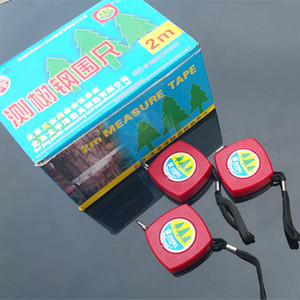 Ruban à mesurer pour arbre 2M en acier inoxydable, enroulement automatique, verrouillage manuel, mesure métrique pour la mesure de la circonférence des arbres - Product Image 1