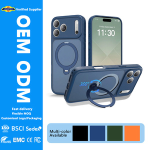Funda Magnética para Teléfono con Anillo Giratorio de 360°, Delgada y Protectora, OEM ODM, Logotipo Personalizado para Teléfono Móvil, Venta al Por Mayor - Product Image 1