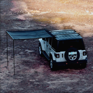 Auvent latéral de voiture en aluminium ultra mince et léger, <span class=keywords><strong>abri</strong></span> solaire pliable et compact pour camion tout-terrain 4WD SUV Overland Camping Shade - Product Image 4
